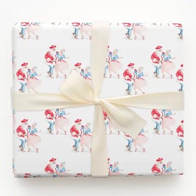 Ballroom Boots - Gift Wrap for Christmas, Holidays Wrapping Paper, Christmas Wrapping Paper