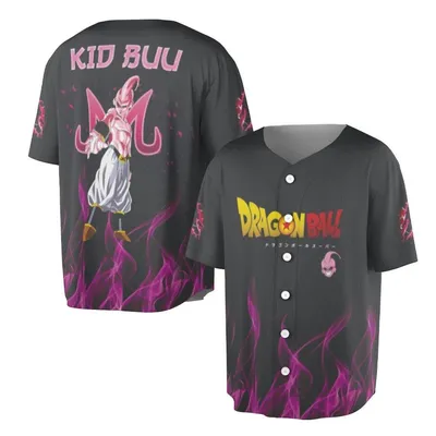 Unisex Dragonb Z Baseballs Jersey, Majin Buu Baseball Jersey, Goku Gogeta Baseball Jersey, Anime Lover