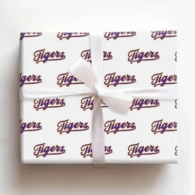Tigers Swoosh - Gift Wrap for Christmas, Holidays Wrapping Paper, Christmas Wrapping Paper
