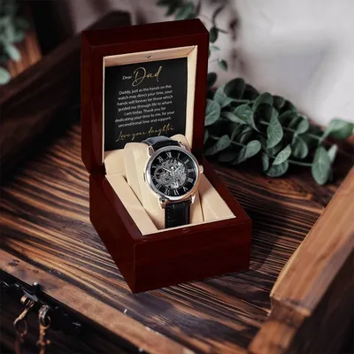 Father's Day Gift Luxury Openwork Watch