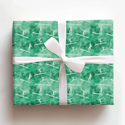 Balancing Act - Gift Wrap for Christmas, Holidays Wrapping Paper, Christmas Wrapping Paper