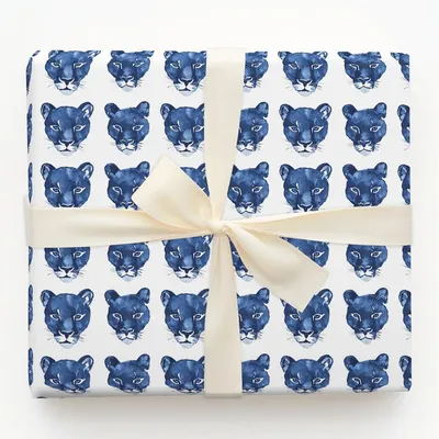 Blue Beast - Gift Wrap for Christmas, Holidays Wrapping Paper, Christmas Wrapping Paper