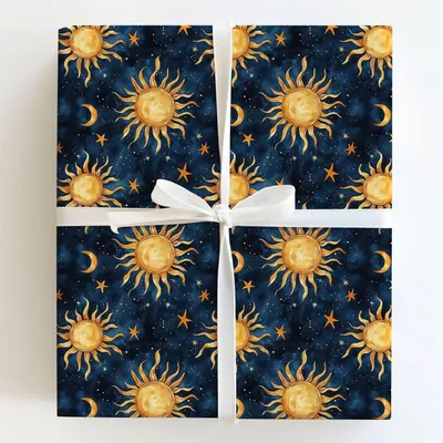 Starry Eyed - Gift Wrap for Christmas, Holidays Wrapping Paper, Christmas Wrapping Paper