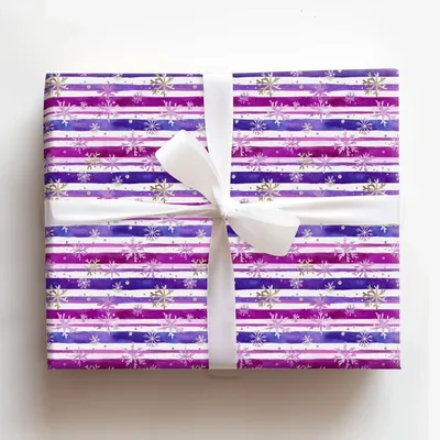 Clarke Flurry - Gift Wrap for Christmas, Holidays Wrapping Paper, Christmas Wrapping Paper