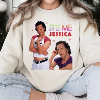It S Me Jessica Sweatshirt The Hot Chick Sweatshirt Funny Meme Sweatshirt Men Women Casual Cotton Tops