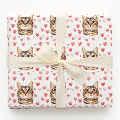 Bengal Valentine - Gift Wrap for Christmas, Holidays Wrapping Paper, Christmas Wrapping Paper