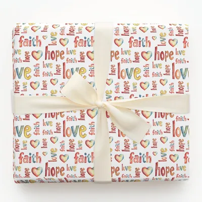 The Greatest Is Love - Gift Wrap for Christmas, Holidays Wrapping Paper, Christmas Wrapping Paper