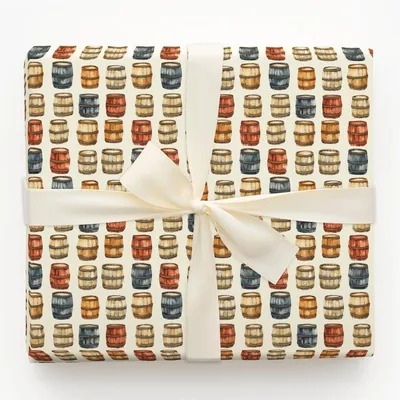 Barrel Shot - Gift Wrap for Christmas, Holidays Wrapping Paper, Christmas Wrapping Paper