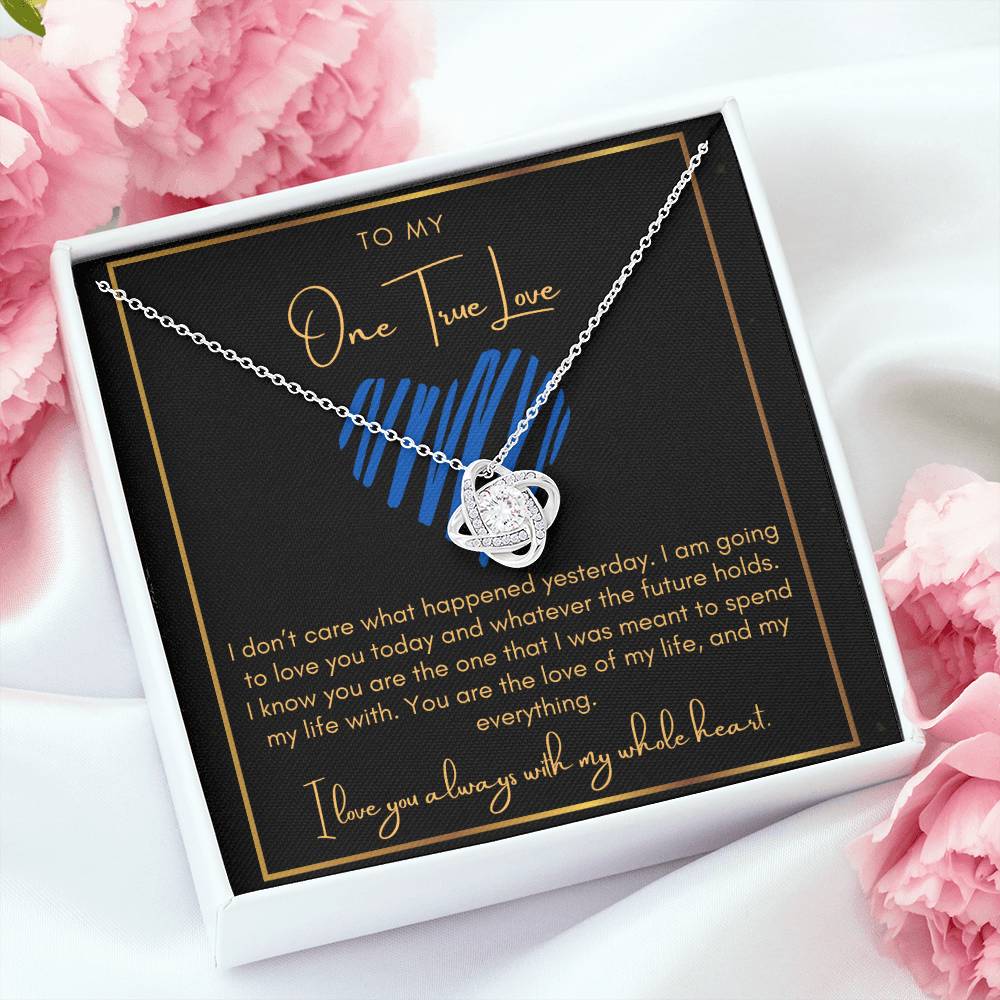 My One True Love - Love Knot Necklace
