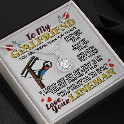 Gift For Girlfriend Love You Are Lineman Eternal Hope Necklace