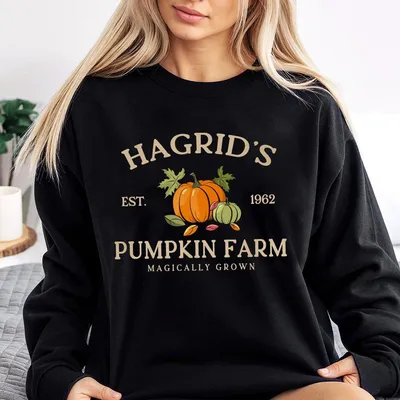 Hagrid S Pumpkin Patch Sweatshirt Pumpkin Patch Sweatshirt Fall Sweatshirt Hp Fan Gift Wizard Sweatshirt Fall