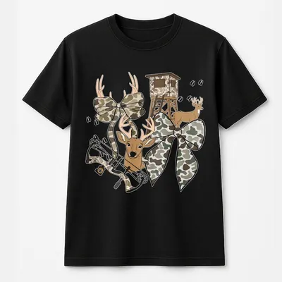 Hunting Season T-Shirt, Fall Outfit, Hunt T-Shirt, Coquette T-Shirt, Camo T-Shirt, Deer Hunting T-Shirt, Doe T-Shirt, Old School