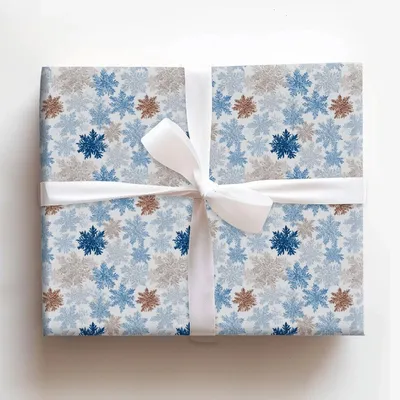 Snowdrift Lace - Gift Wrap for Christmas, Holidays Wrapping Paper, Christmas Wrapping Paper