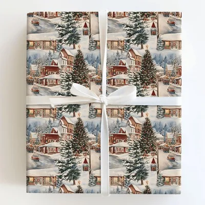 Fonzie Festive - Gift Wrap for Christmas, Holidays Wrapping Paper, Christmas Wrapping Paper
