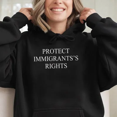 Immigrant Support Hoodie Activism Hoodie For Adults No Kings No Tyrants Trendy Political Hoodie