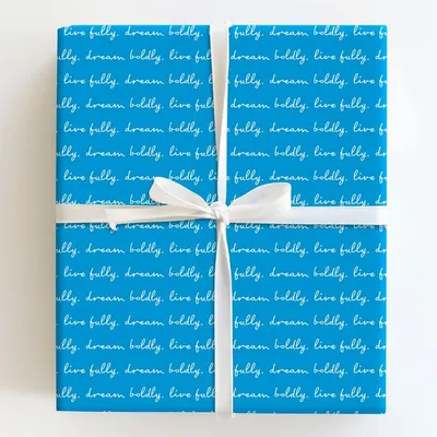 Live boldy - Gift Wrap for Christmas, Holidays Wrapping Paper, Christmas Wrapping Paper