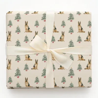 Shep the Tree - Gift Wrap for Christmas, Holidays Wrapping Paper, Christmas Wrapping Paper