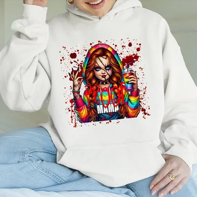 Halloween Mama Hoodie Scary Movies Hoodie Spooky Mama Hoodie Spooky Girls Hoodie Mama Coffee Hoodie Mom Gifts Halloween