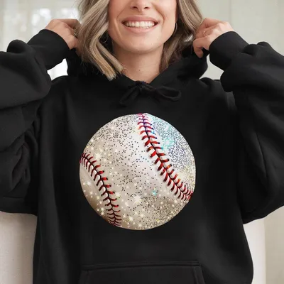 Baseball Graphic Printed Hoodie, Baseball Game Day Hoodie, Baseball Mama, Baseball Girly, Baseball Mom