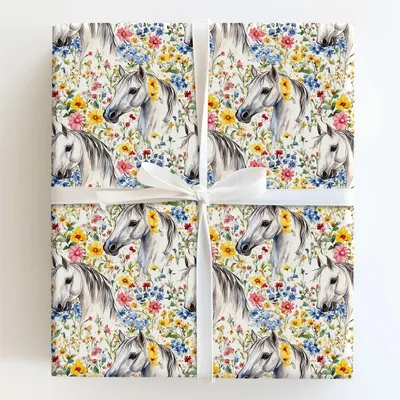Garden Day with the Icelandic - Gift Wrap for Christmas, Holidays Wrapping Paper, Christmas Wrapping Paper