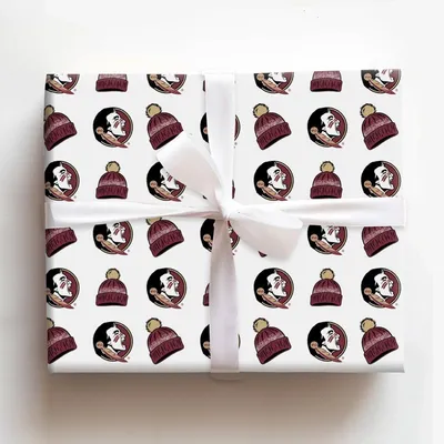 FHS Beanie - Gift Wrap for Christmas, Holidays Wrapping Paper, Christmas Wrapping Paper
