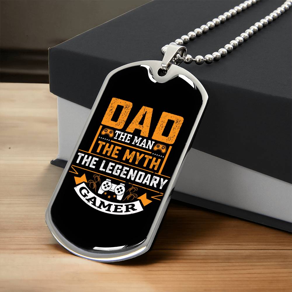 Dad The Man Dog Tag - Army Tag Necklace, Dog Tag