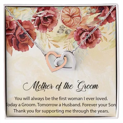 Mother Of The Groom Necklace Mom Of The Groom Wedding Giftmother In Law Interlocking Hearts Necklace Giftpersonalized Mother Of The Groom