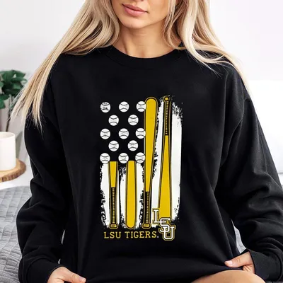 Lsu Tigers Baseball Sweatshirt,Vintage Baseball Graphic Sweatshirt,Soft Blend Sweatshirt,Lsu College Apparel For Men & Women,Baseball Gift For Lsu Fans
