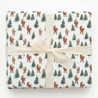 Jolly Trail - Gift Wrap for Christmas, Holidays Wrapping Paper, Christmas Wrapping Paper