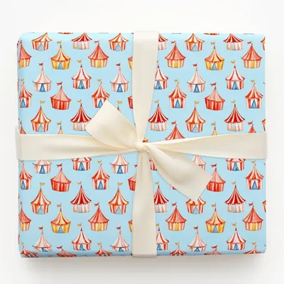 Twirls and Tents - Gift Wrap for Christmas, Holidays Wrapping Paper, Christmas Wrapping Paper