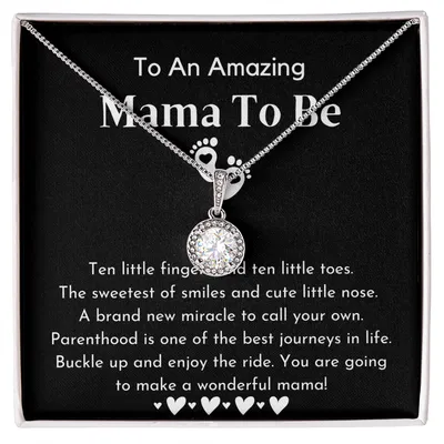 To An Amazing Mama To Be, Pregnancy Gift For Friend, Gift For First Time Mom, Pregnancy Gift For Best Friend, Gift For Mom To Be Necklace, Mama Sterling Silver, Mama To Be Gifts, Expecting Mothers Necklace, Mommy Jewelry