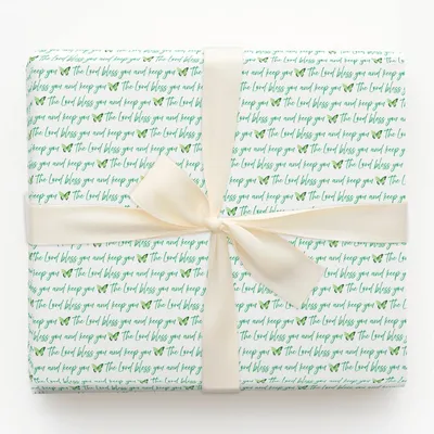 Blessed in Green - Gift Wrap for Christmas, Holidays Wrapping Paper, Christmas Wrapping Paper