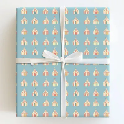 Circus at Dusk - Gift Wrap for Christmas, Holidays Wrapping Paper, Christmas Wrapping Paper