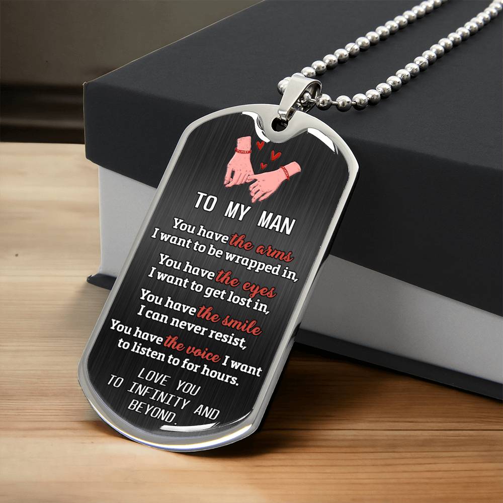 Gift For Your Man - The Arms - Dog Tag - Army Tag Necklace, Dog Tag