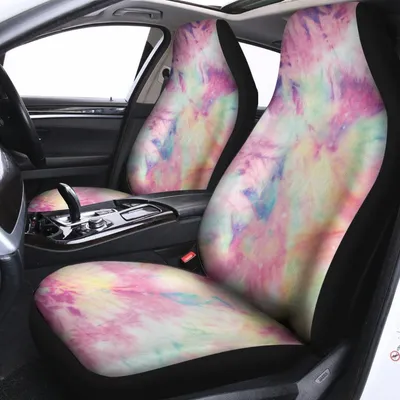 Pastel Tie Dye Print Universal Fit Car Seat Covers
