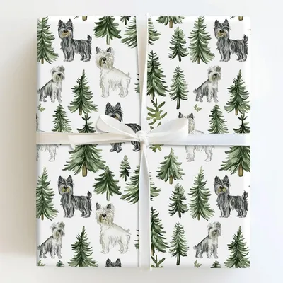 Snow Day for Scottish Terriers - Gift Wrap for Christmas, Holidays Wrapping Paper, Christmas Wrapping Paper
