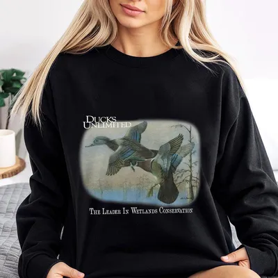 Vintage 90s Duck Unlimited Sweatshirt Full Color Full Size For Men Women Made In Usa Lkd