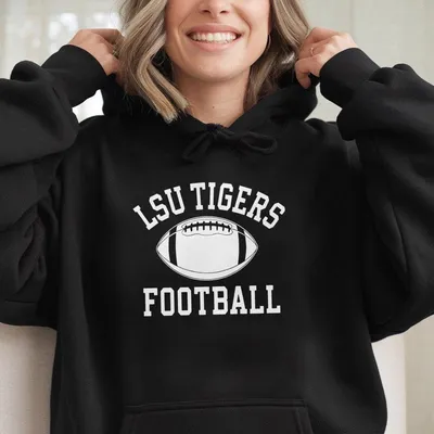 Lsu Tigers Legacy Football Icon Hoodie Vintage College Sports Hoodie Classic Lsu Football Graphic Hoodie For Game Day Fans