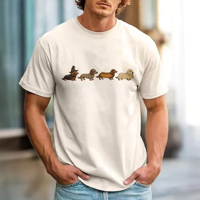 Vintage Dachshund T-shirt – Halloween Costume Weenie Dog Graphic Tee for Dog Lovers