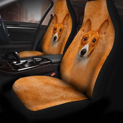 Basenji Dog Funny Face Car Seat Covers