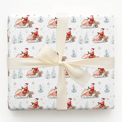 Dodging Snowflakes - Gift Wrap for Christmas, Holidays Wrapping Paper, Christmas Wrapping Paper