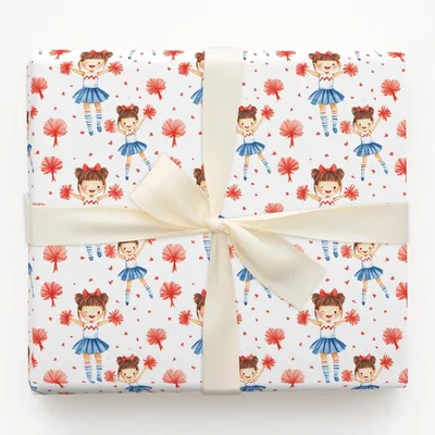 Pep Rally Pride - Gift Wrap for Christmas, Holidays Wrapping Paper, Christmas Wrapping Paper