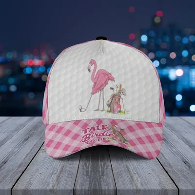 Pink Flamingo Golf Baseball Cap Talk Birdie To Me Quote Golfer Gift Hat Baseball Cap
