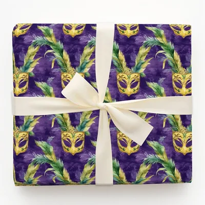 Behind the Beads - Gift Wrap for Christmas, Holidays Wrapping Paper, Christmas Wrapping Paper