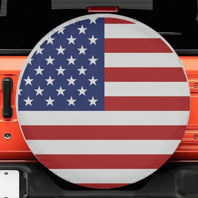 All American Spare Tire Cover, With Camera Hole, For Jeep, For Bronco, For Camper, For Rv, For Suv, Usa, Flag Spare Tire Cover