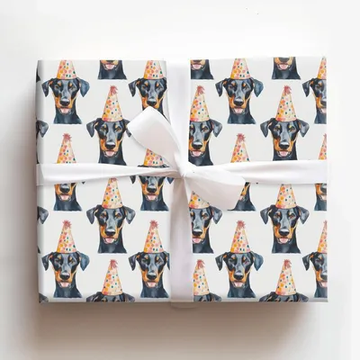 Dobie Day - Gift Wrap for Christmas, Holidays Wrapping Paper, Christmas Wrapping Paper