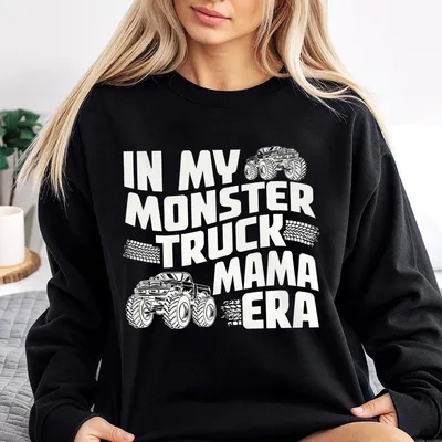 Monster Truck Mama Sweatshirt, Pregnant Mom Sweatshirt, Boy Birthday Party Top, New Mom Gift, Mother Day Present, Fun Graphic Sweatshirt For Moms - Etsy