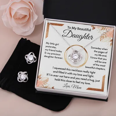 MY LITTLE GIRL YESTERDAY, MY FRIEND TODAY & MY PRECIOUS DAUGHTER FOREVER- Necklace For Daughter from MOM