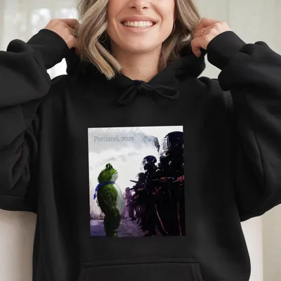 Resist Portland Frog Hoodie,I Stand With Frog Hoodie,Funny Frog Hoodie,Protest Hoodie,Unisex Graphic
