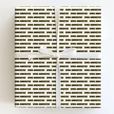 Iowa Hawkeyes - Gift Wrap for Christmas, Holidays Wrapping Paper, Christmas Wrapping Paper